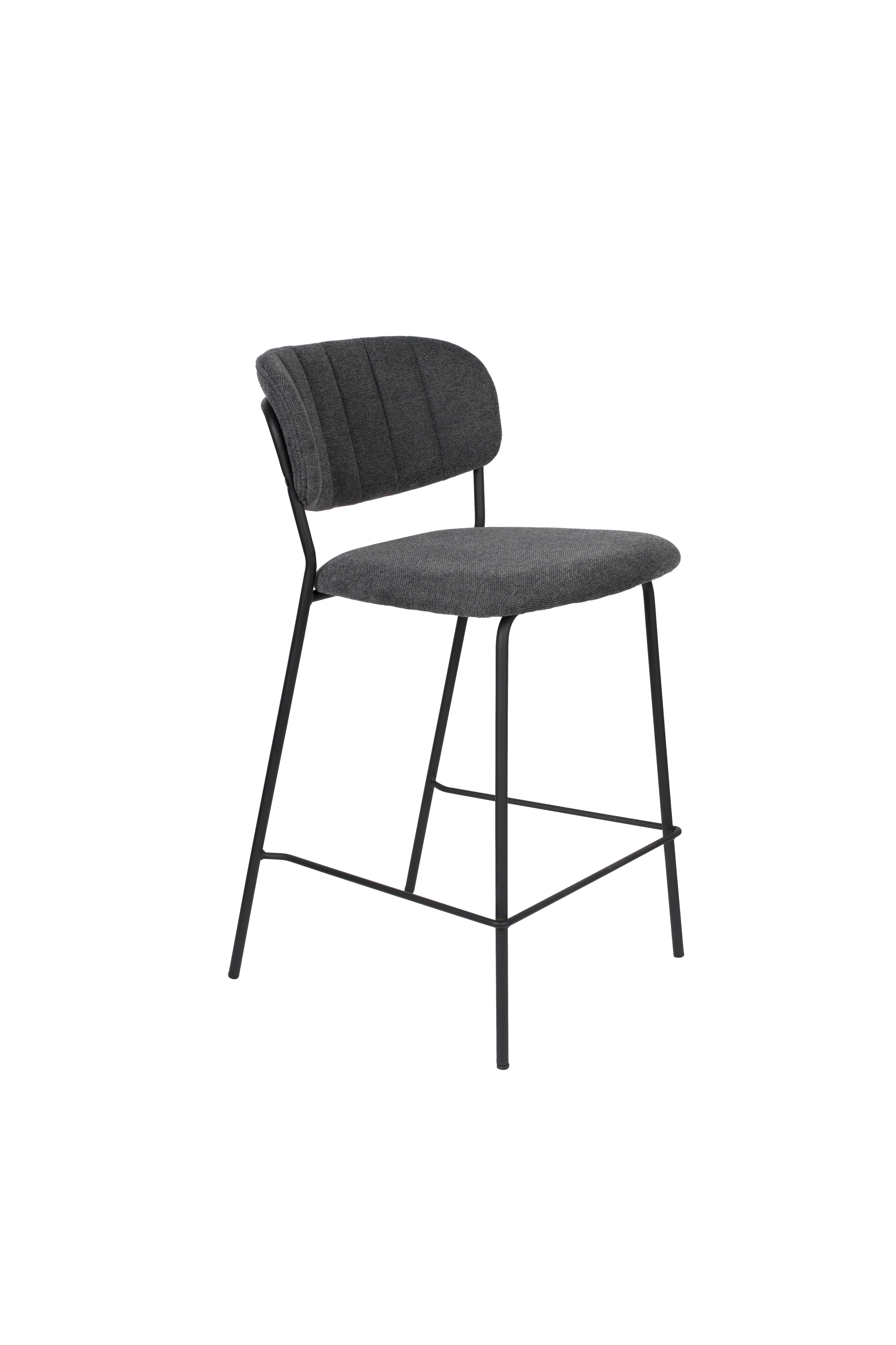 Counter Stool Jolien Black/Dark Grey